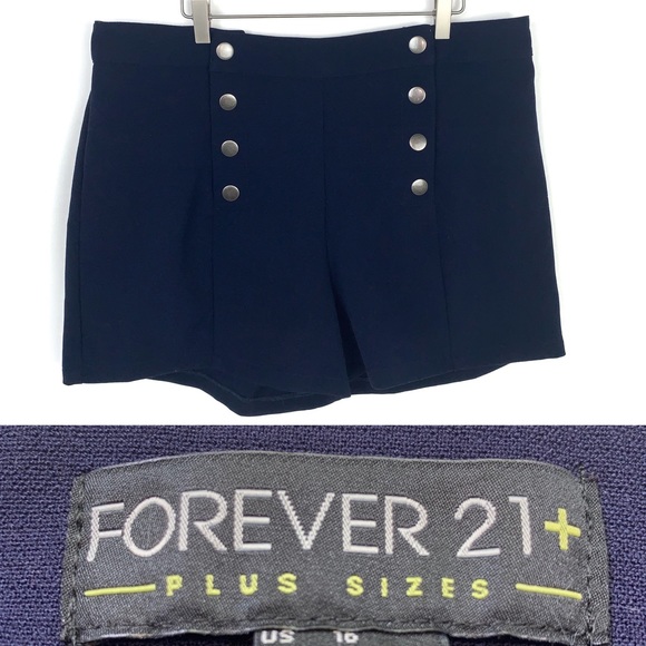Forever 21 Pants - FOREVER 21+ Nautical Navy SAILOR High Rise Shorts